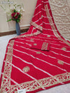 By New Latest Leheriya Style With Gotapatti Work Saree