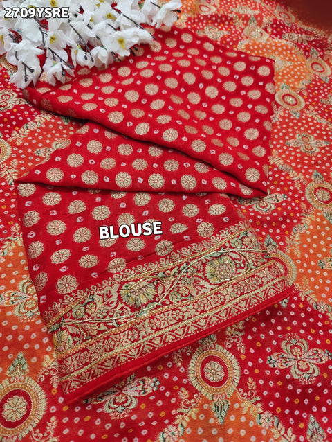 KcPc New Latest Georgette Traditional Style With Cutdana Work Saree MOH