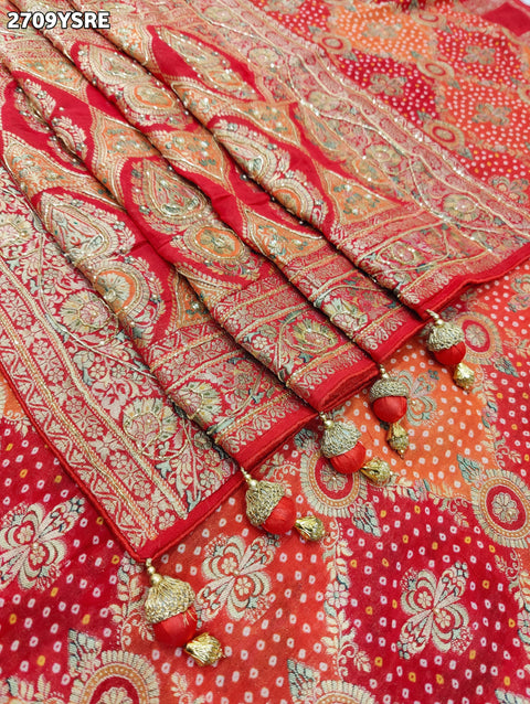 KcPc New Latest Georgette Traditional Style With Cutdana Work Saree MOH