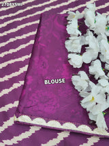 By New Leheriya Crepe Silk Saree With Gotapatti Border