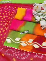 By New Leheriya Style With Gotapatti Work Saree