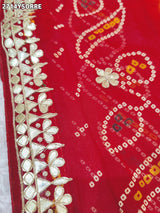 By New Georgette Traditional Style With Gotapatti Work Saree
