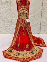 By New Georgette Traditional Style Bel buti Work Odhan