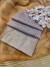 By New Latest Printed Style With Zari weaving Saree