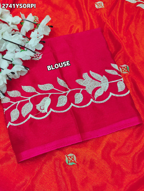 KcPc New HO silk Bollywood Style With Kashida Work Saree ASH