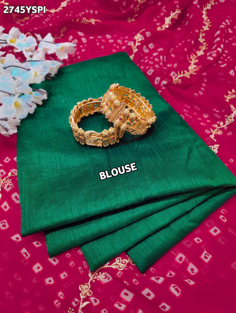KcPc New Latest Georgette Bandhani Saree with Kashida Embroidery Saree LGC