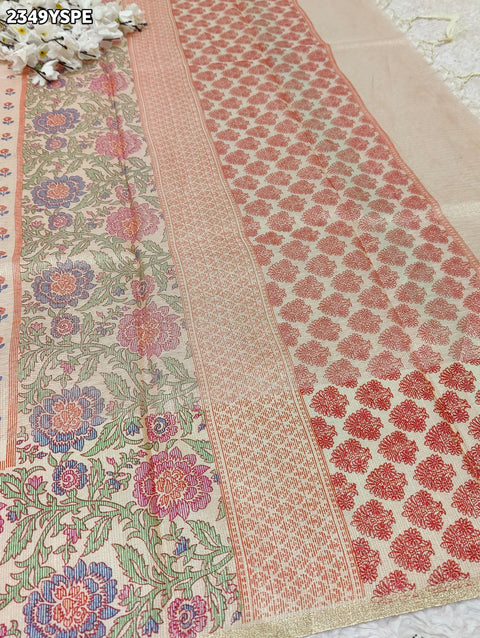 KcPc New Beautiful  Cotton silk Printed Style Casual Wear Saree KB