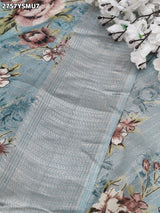 KcPc New Launch Cotton Silk Printed With Zari Border Work Saree STL