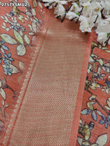 KcPc New Golden Zari Trim Cotton Silk Saree STL