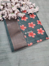 By Printed Saree With Casual Wear