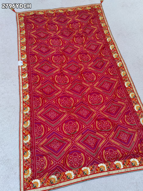 KcPC New Traditional Wear Bandhani Dupatta in Moss Chiffon RSC