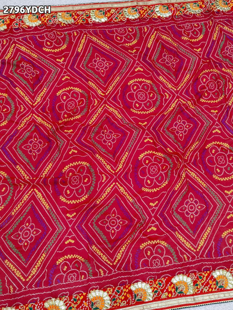 KcPC New Traditional Wear Bandhani Dupatta in Moss Chiffon RSC