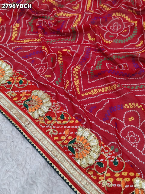 KcPC New Traditional Wear Bandhani Dupatta in Moss Chiffon RSC