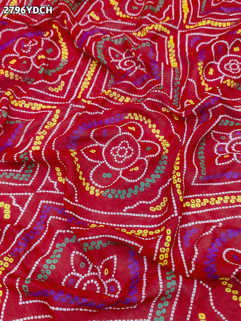 KcPC New Traditional Wear Bandhani Dupatta in Moss Chiffon RSC
