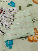 By Printed Saree With Gotapatti work