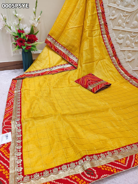 KcPc New Classic Banarasi Style Kota Doriya Saree with Blouse SWA