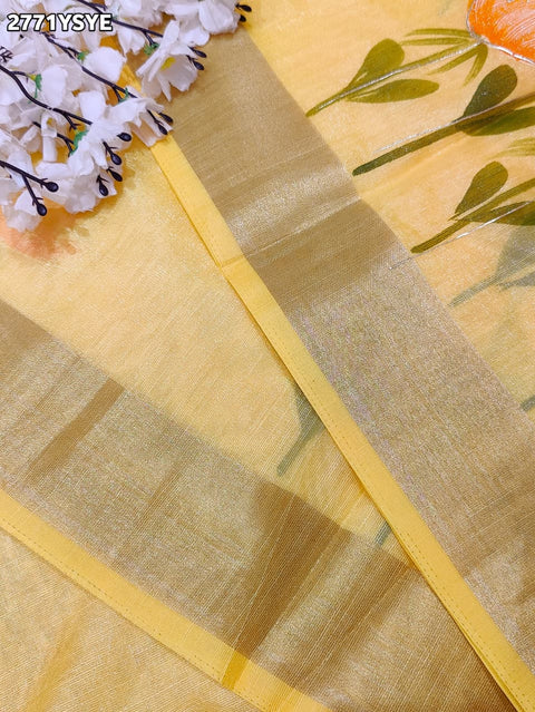 KcPc New Kota Doriya Printed Saree with Zari Border SWA