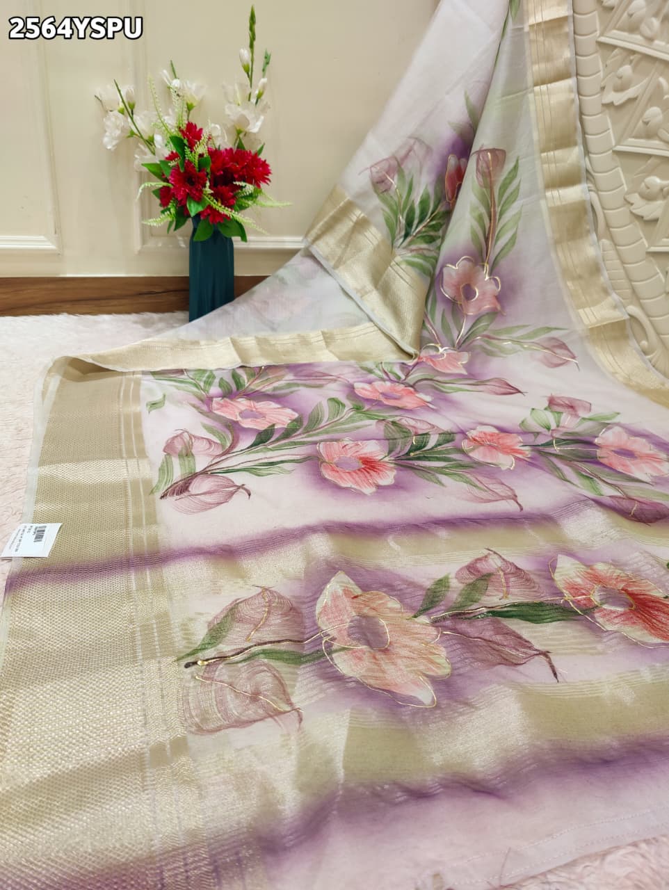 By Printed Saree With Casual Wear