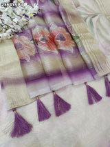 By Printed Saree With Casual Wear