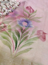 By Printed Saree With Casual Wear