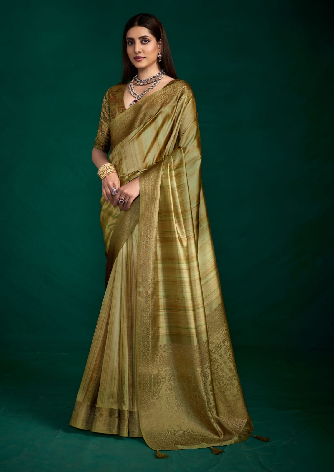 By Banarasi Saree With Casual wear