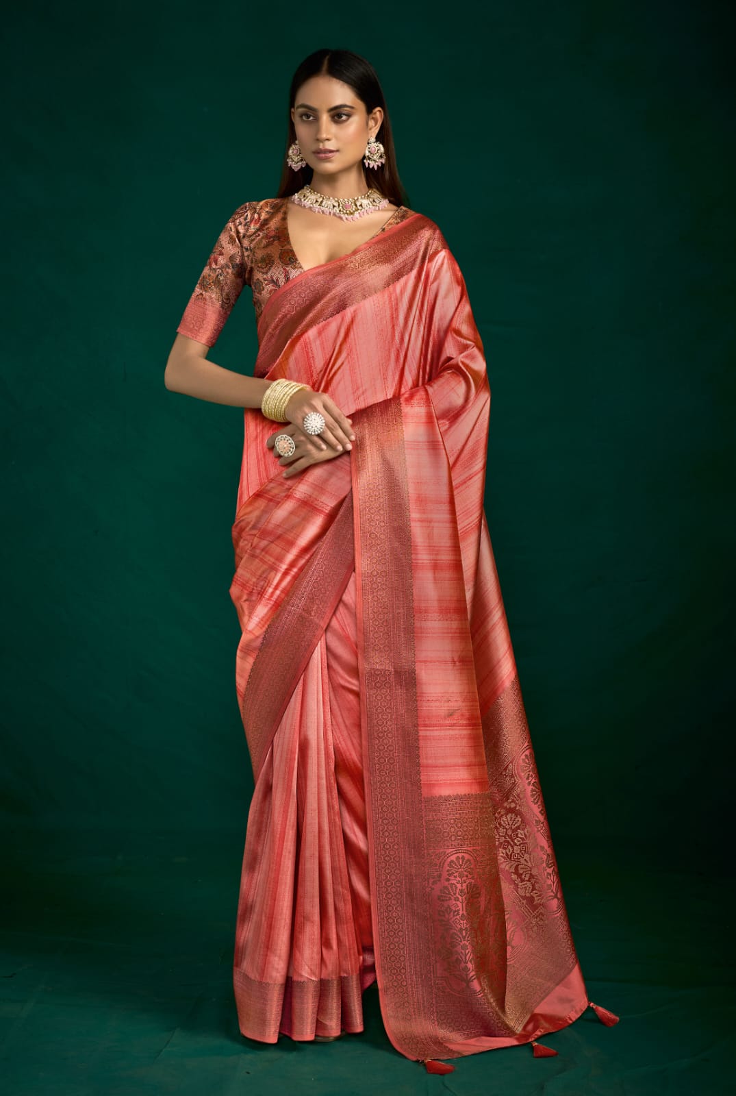 By Banarasi Saree With Casual wear