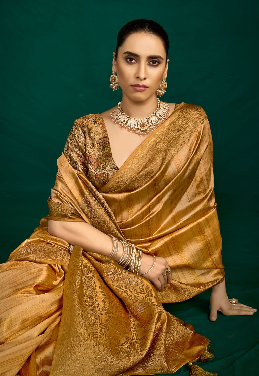 By Banarasi Saree With Casual wear
