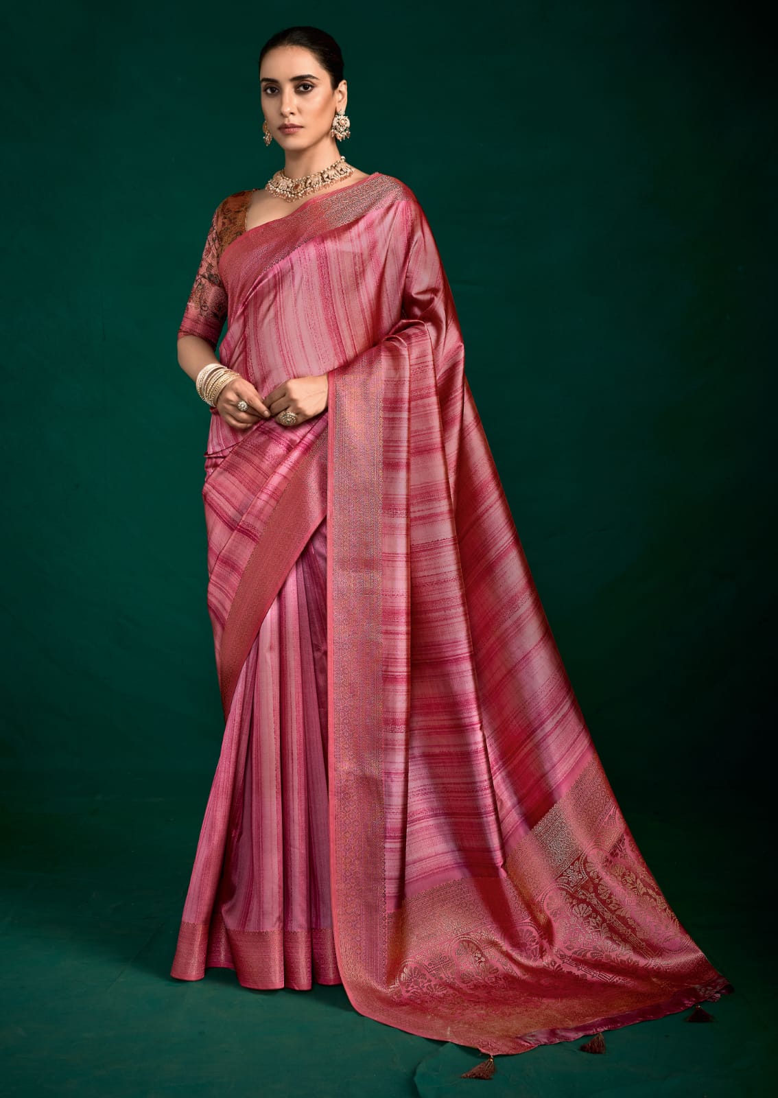 By Banarasi Saree With Casual wear