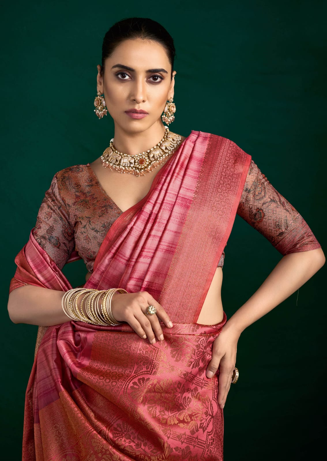 By Banarasi Saree With Casual wear