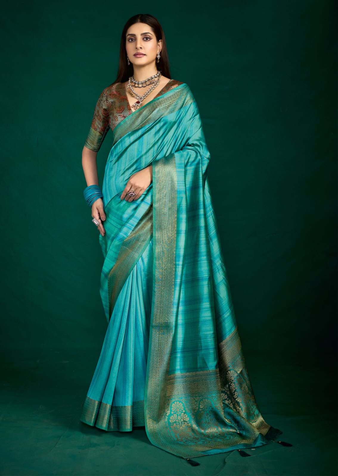 By Banarasi Saree With Casual wear