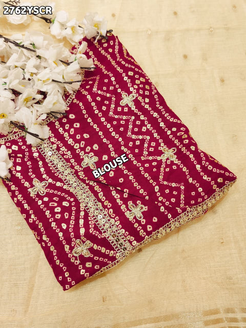 KcPc New Classic Tissue Cotton Silk Saree with Gota Patti Charm SWA