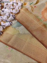 By Printed Saree With Party Wear