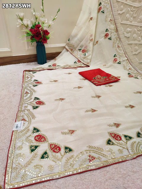 By Jaipuri  Saree With Festive Wear