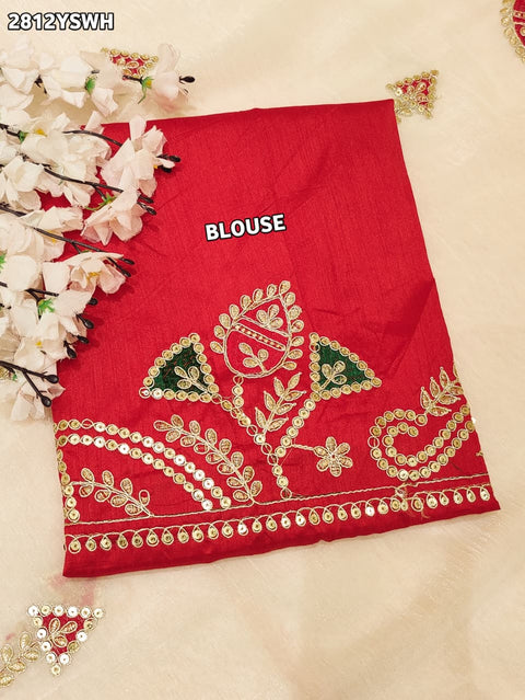 By Jaipuri  Saree With Festive Wear
