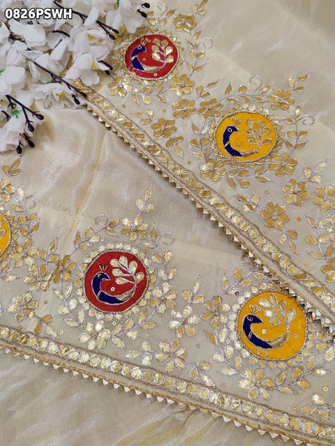 KcPc New Royal Banarasi Style Tissue Saree for Wedding & Festive Wear AMT