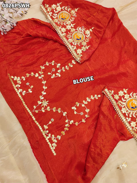 KcPc New Royal Banarasi Style Tissue Saree for Wedding & Festive Wear AMT