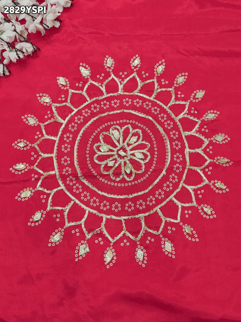 KcPc New Elegant Modal Silk Saree in Traditional Gaji Bandhani Style SWA