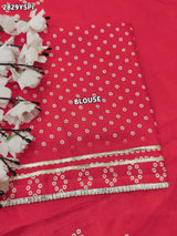 By Gaji Bandhani Saree With WeddingWear