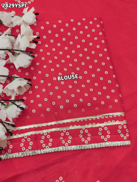 KcPc New Elegant Modal Silk Saree in Traditional Gaji Bandhani Style SWA