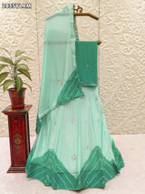 By Leheriya Lehenga With Traditional wear