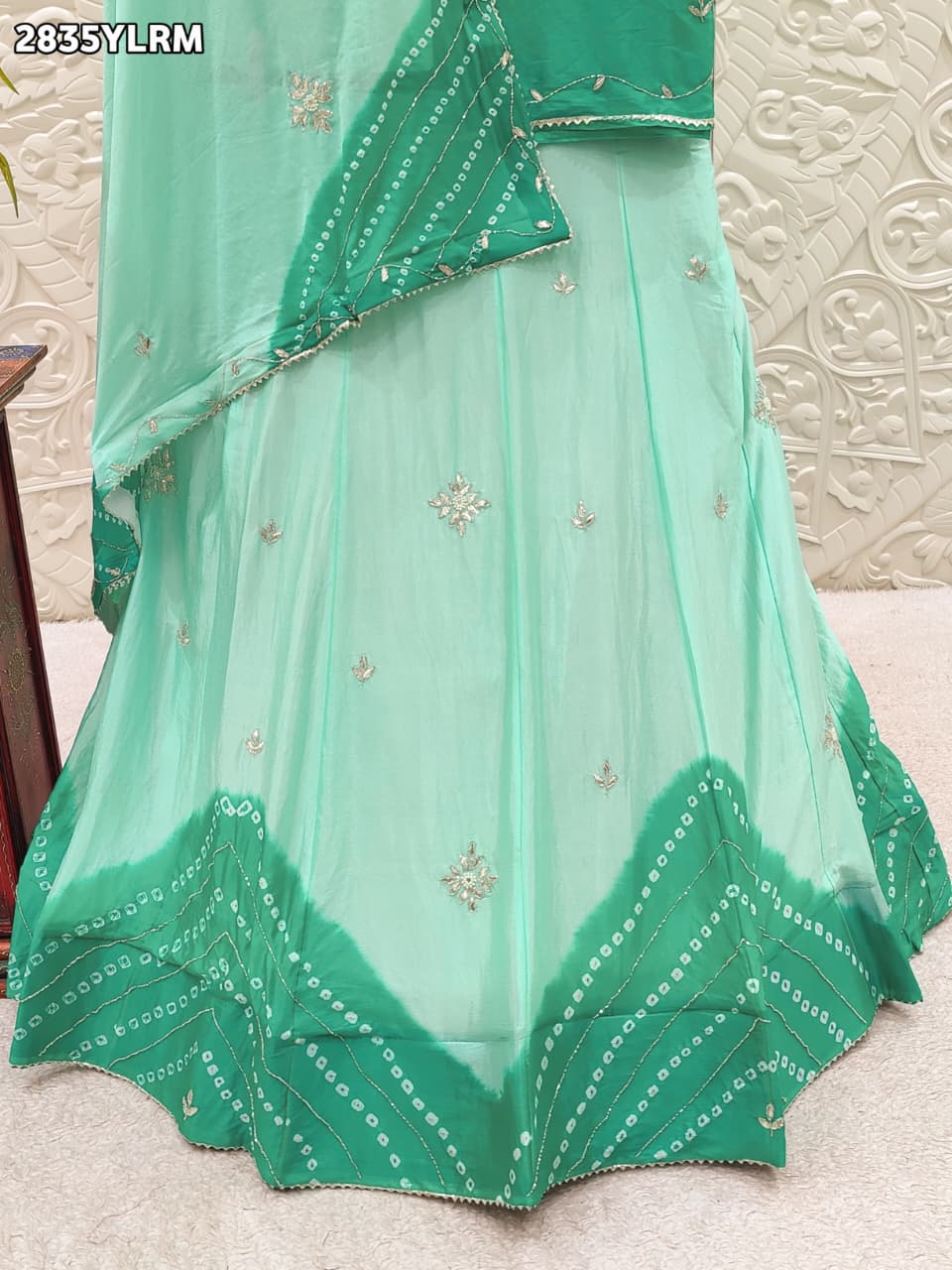 By Leheriya Lehenga With Traditional wear