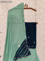 By Leheriya Lehenga With Traditional wear