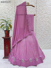 By Traditional Lehenga With Cutdana Work