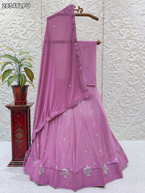 KcPc New Premium Chinon Silk Traditional Lehenga GSM