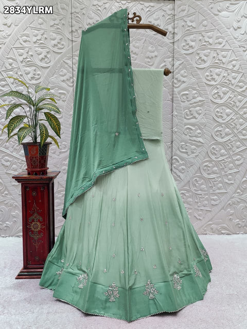 By Traditional Lehenga With Cutdana Work