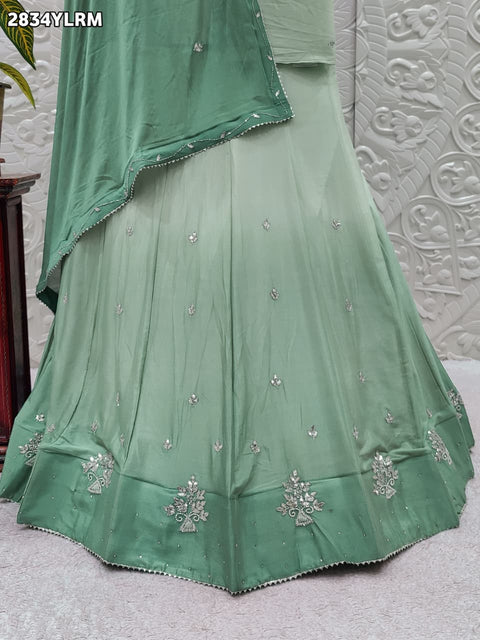 By Traditional Lehenga With Cutdana Work