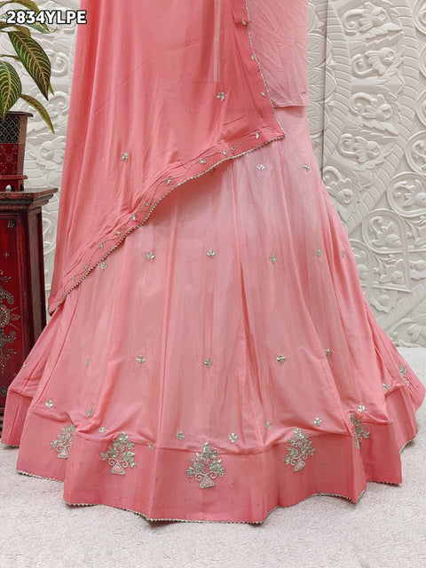 KcPc New Festive Ready Chinon Silk Lehenga with Handwork GSM