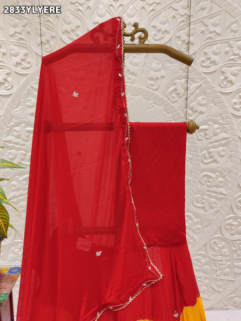 KcPc New Traditional Style Silk Lehenga with Handcrafted Cutdana Embellishment GSM