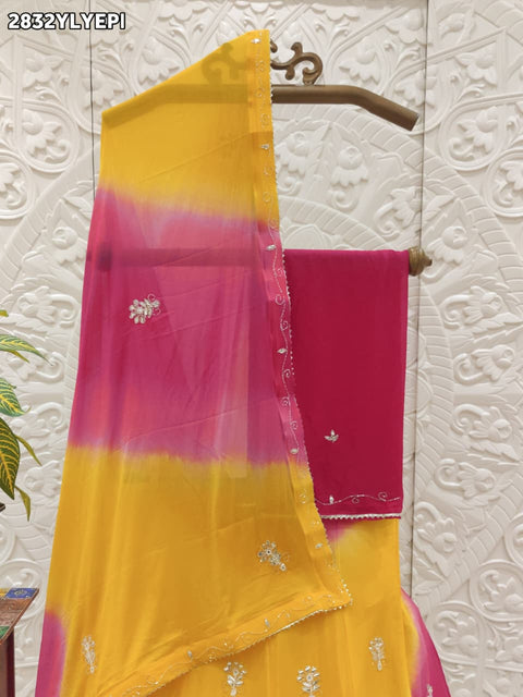 By Traditional Lehenga With Cutdana Work