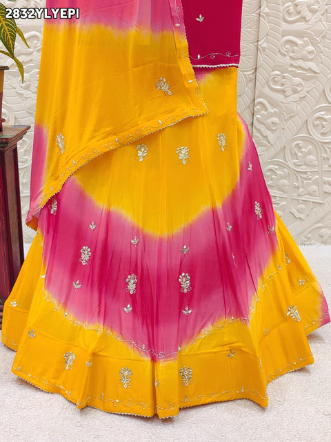 By Traditional Lehenga With Cutdana Work